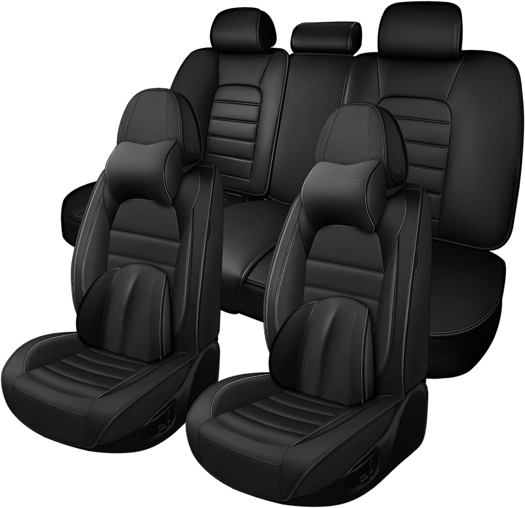 Car Seat Cover Fit for Dodge Charger 2006-2024,Compatible Airbag Non-Slip Waterproof Seat Covers,Car Seat Protector Premium Interior (Luxury 5 Seats,Classic Black)