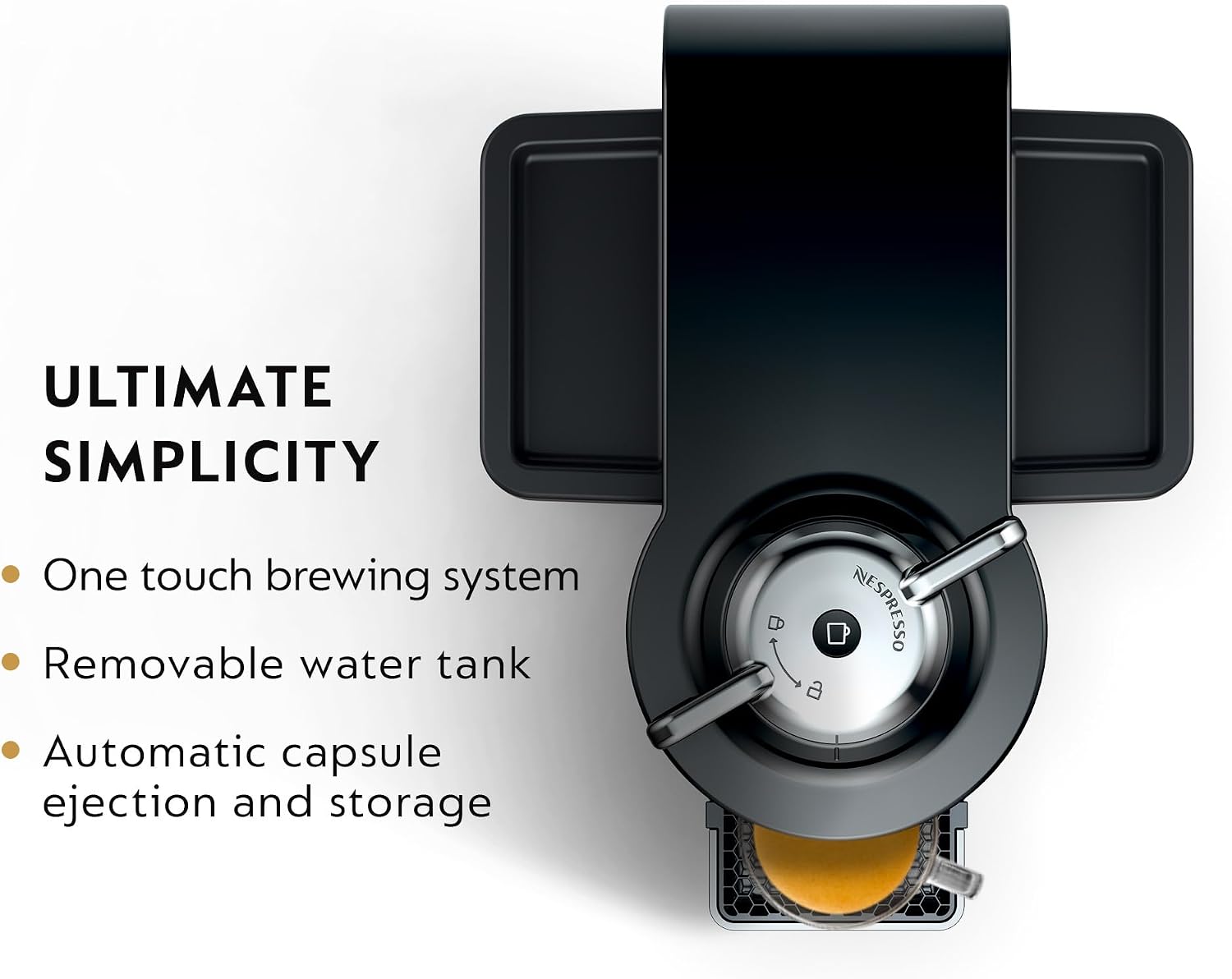 Nespresso Vertuo Coffee and Espresso Maker by De'Longhi, Piano Black
