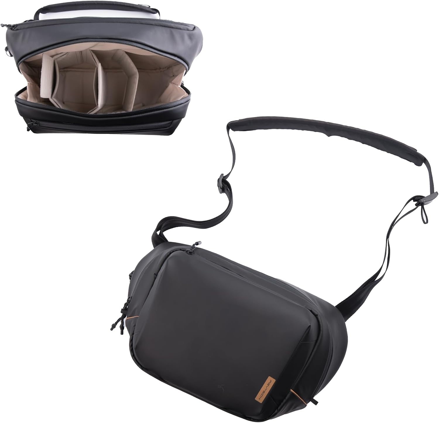 PGYTECH OneGo Solo V2 Camera Sling Bag, 10L Crossbody Camera Bag for Urban Travel Photographers, Mirrorless Camera Bag for Sony/Canon/Nikon/DJI Mavic/Air/Mini/Tripod/Laptop