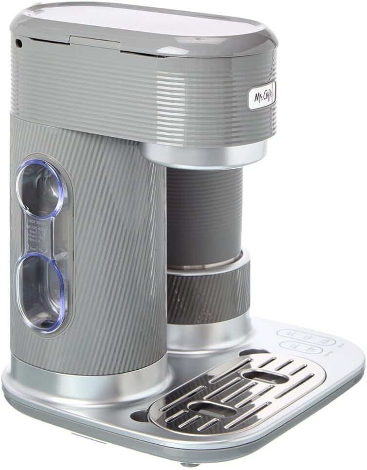 Mr. Coffee 4-in-1 Latte Lux Iced Hot Coffee Maker with Built-In Milk Frother Single-Serve 22 Ounces