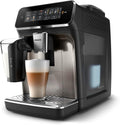 PHILIPS 3300 Series Fully Automatic Espresso Machine - LatteGo Milk System, 5 Coffee Varieties, Intuitive Touch Display, SilentBrew, 100% Ceramic Grinder, AquaClean Filter, Glossy Black (EP3347/90)