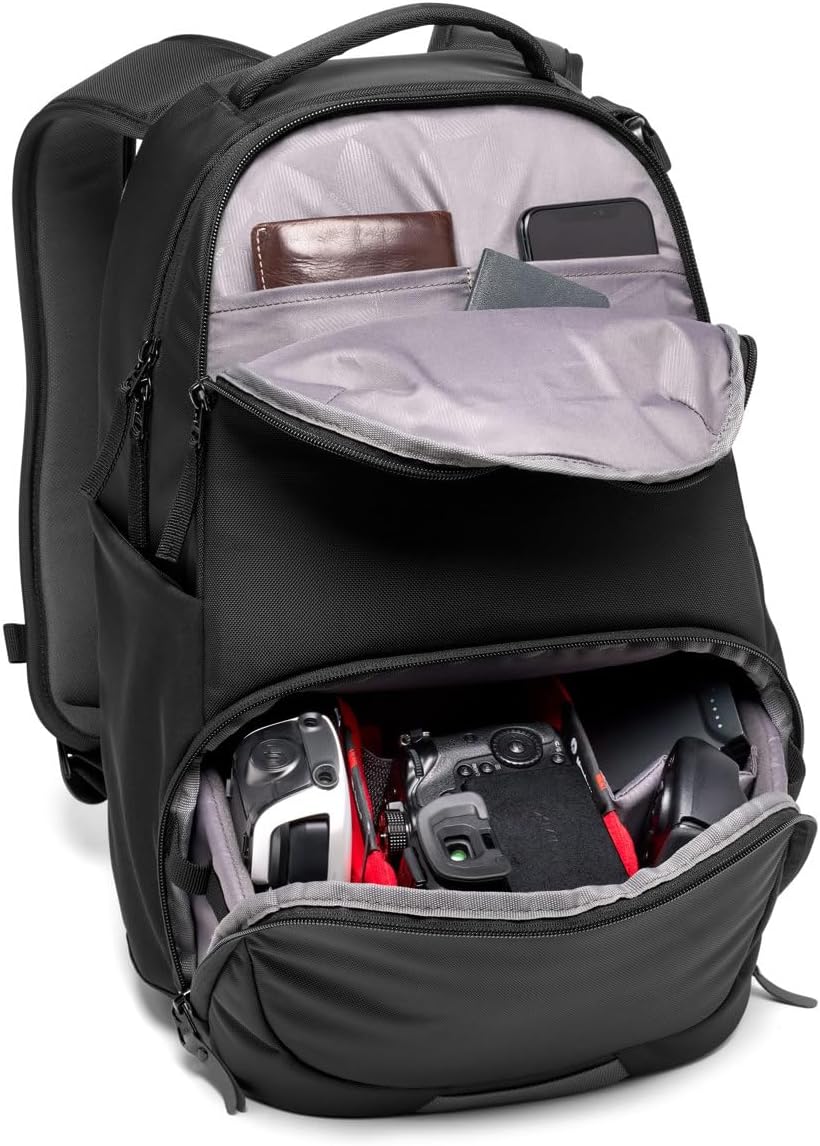 Manfrotto Advanced Active III Camera and Laptop Backpack, for Reflex/Mirrorless Camera with Lenses, Interchangeable Padded Dividers and Tripod Attachment