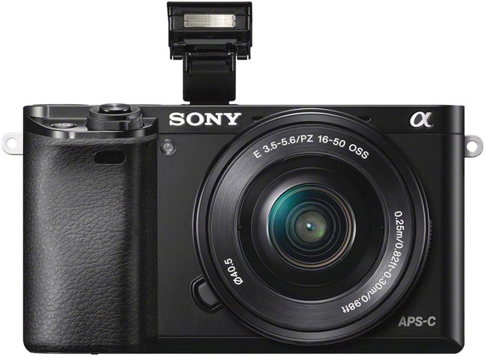 Sony Alpha a6000 Mirrorless Digital Camera 24.3MP SLR Camera with 3.0-Inch LCD (Black) w/16-50mm Power Zoom Lens
