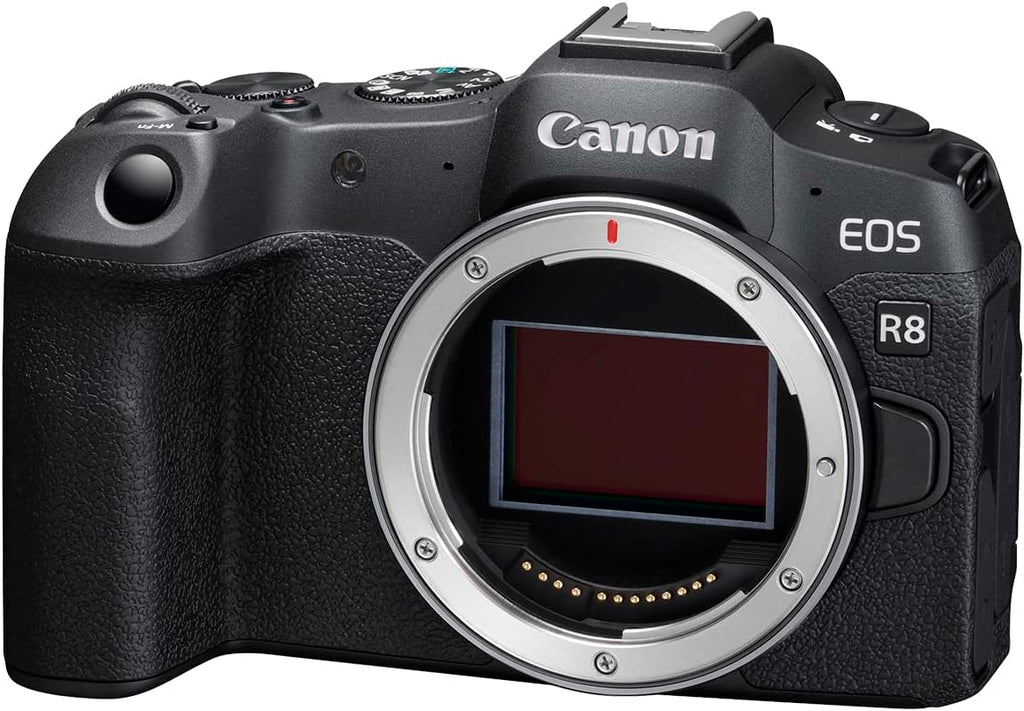 Canon EOS R8 Mirrorless Camera Body, Full‑Frame CMOS Sensor, 24.2 Megapixels, 4K 60p Video, Dual Pixel Autofocus II, Lightweight Camera for Content Creation, Photography and Vlogging, Black