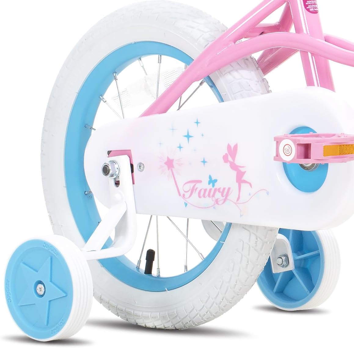 JOYSTAR Fairy Girls Bike for Toddlers and Kids Ages 2-8 Years Old, 12 14 16 18 Inch Kids Bike with Training Wheels, Handbrake and Basket, Toddler Girl Bike, Children Bicycle