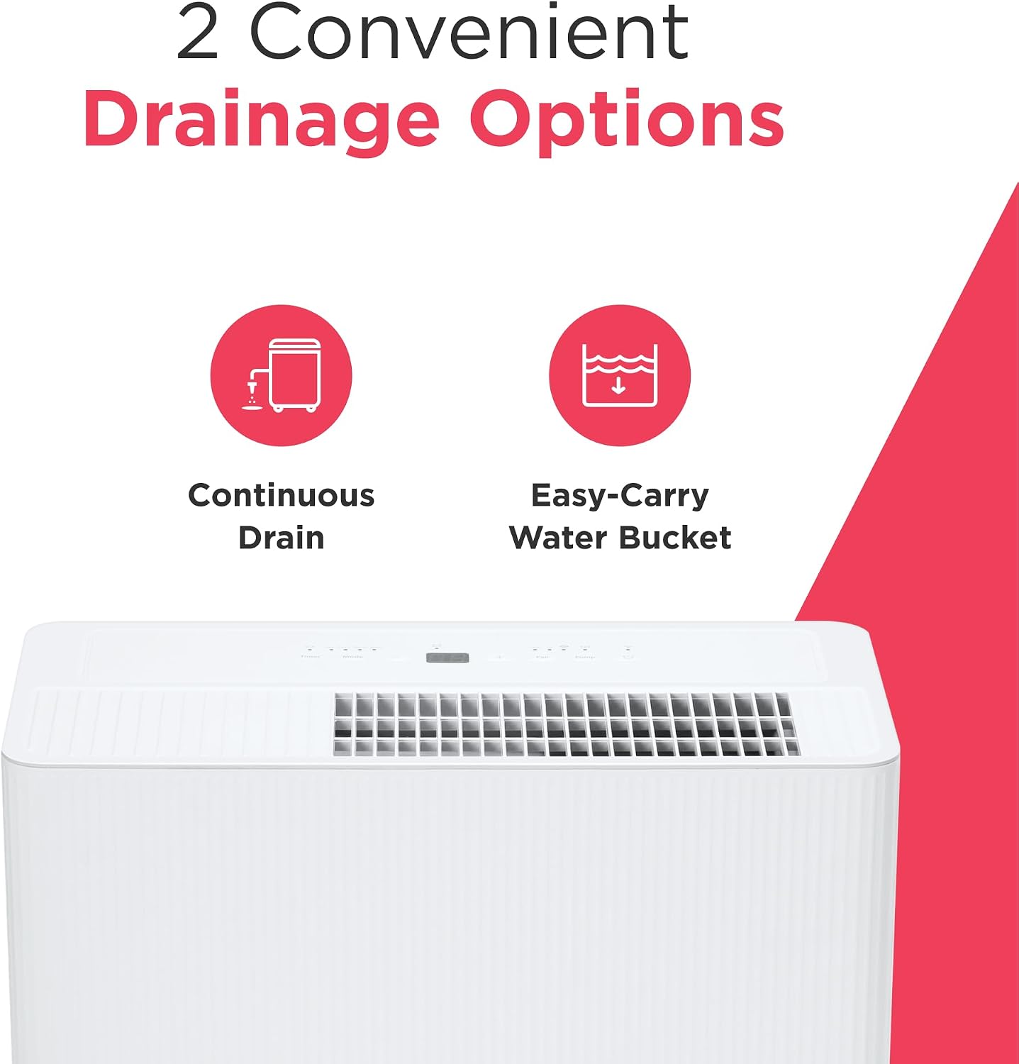 Frigidaire 50-Pint Portable Dehumidifier with Wi-Fi and Energy Star Certification for Medium/Large Rooms & Basements, Custom Humidity Control, Auto Shut Off, White