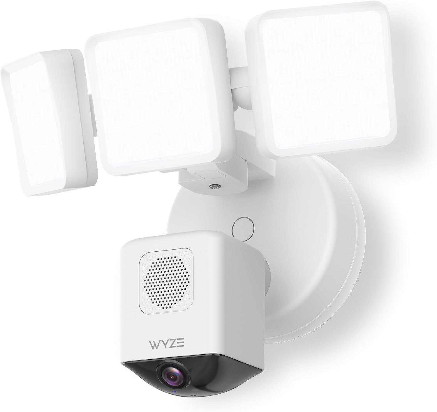 WYZE Floodlight Camera Pro, PCMag Editors' Choice 3000-Lumen LEDs, 2.5K HD Outdoor Security Camera, 180° Wide View, Motion Detection, Color Night Vision, Works with Alexa & Google-White