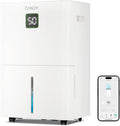 Candy 5500 Sq. Ft Dehumidifier for Basement, Max 100 Pint/Day Large Dehumidifiers for Home with Drain Hose, 1.45 Gallons Water Tank, Intelligent Humidity Reminder with Wifi & Alxea Control