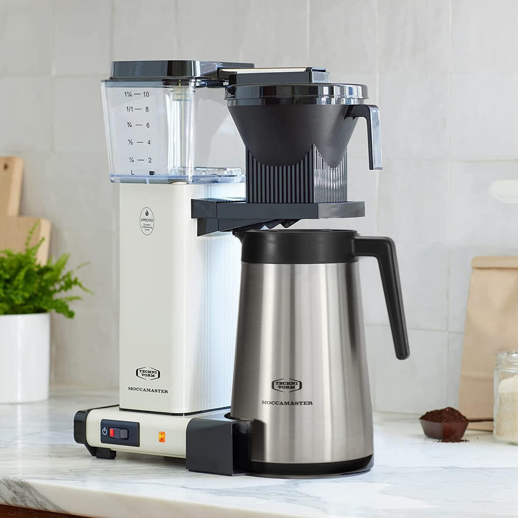 Technivorm Moccamaster 79318 KBGT thermal Carafe 10-Cup Coffee Maker 40 Ounce, Off-White 1.25l
