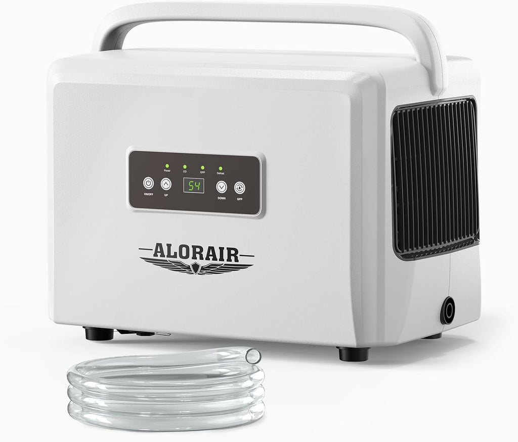 ALORAIR 70 Pints Crawlspaces Dehumidifier with Drain Hose for Commercial, Basements, Industry Water Damage Unit, Energy Star, Compact, Auto Defrost, Memory Starting Crawl Spaces Dehumidifiers