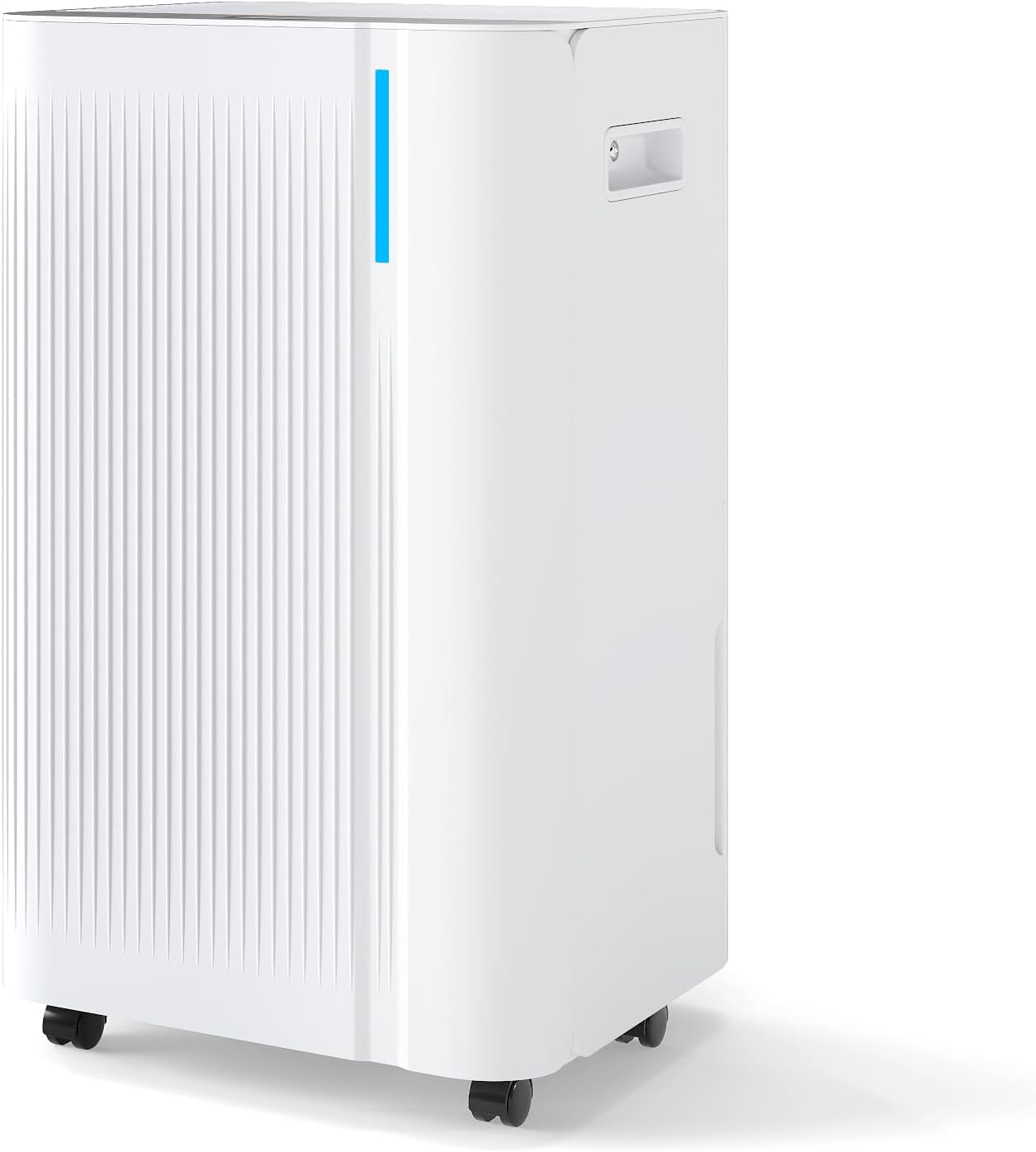 COSTWAY 54 Pints Dehumidifier for Basement, 4500 Sq.Ft Portable Dehumidifier with Drain Hose, 1.1 Gal Water Tank, 3 Modes, 24 H Timer, 3-Color Light, Auto Defrost, Memory, Child Lock
