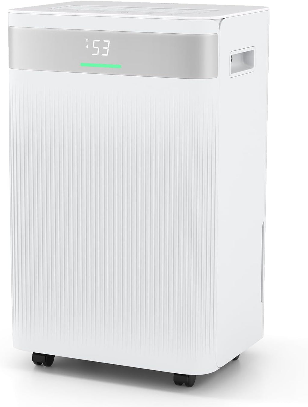 COSTWAY 54 Pints Dehumidifier for Basement, 4500 Sq.Ft Dehumidifier with 3 Modes, LED Display, 3-Color Indicator Light, 24H Timer, Child Lock, Drain Hose & Auto Defrost for Bathroom Bedroom