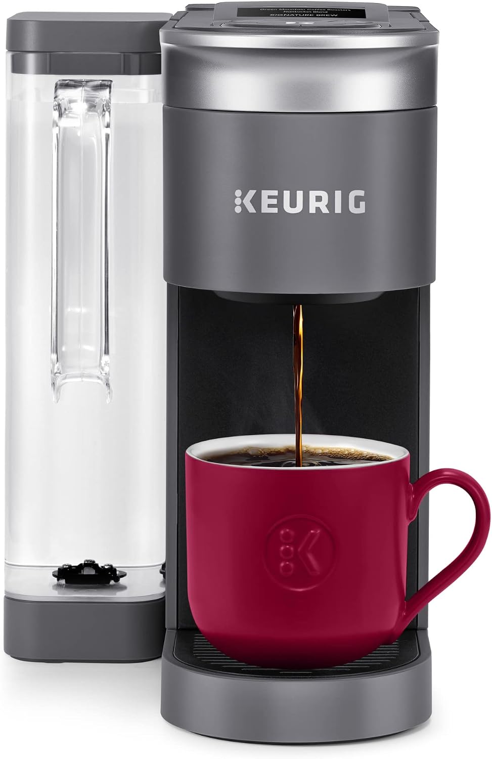 Keurig K-Supreme SMART Single Serve Coffee Maker With Wifi Compatibility, 4 Brew Sizes, And 66oz Removable Reservoir, Compatible with Alexa, Gray