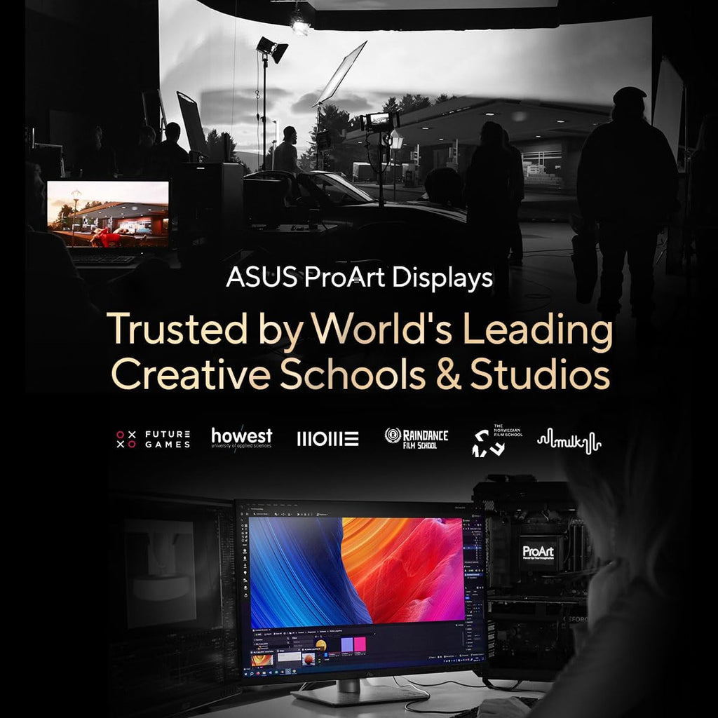 ASUS ProArt Display 32' 4K HDR QD-OLED Professional Monitor (PA32UCDM) - UHD, Ultra-Slim, 240Hz, 0.1ms, Auto Calibration, Dolby Vision, 99% DCI-P3, ΔE<1, Thunderbolt 4, Calman Ready, 3 yr Warranty