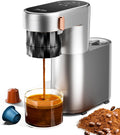 C1 Pro Compact Mini Espresso Machine with NS Capsule & Ground Coffee, Rechargeable Portable Espresso Maker, Electric Small Espresso Machine for Travel RV Car Camping Hiking Office Home with Rich Crema
