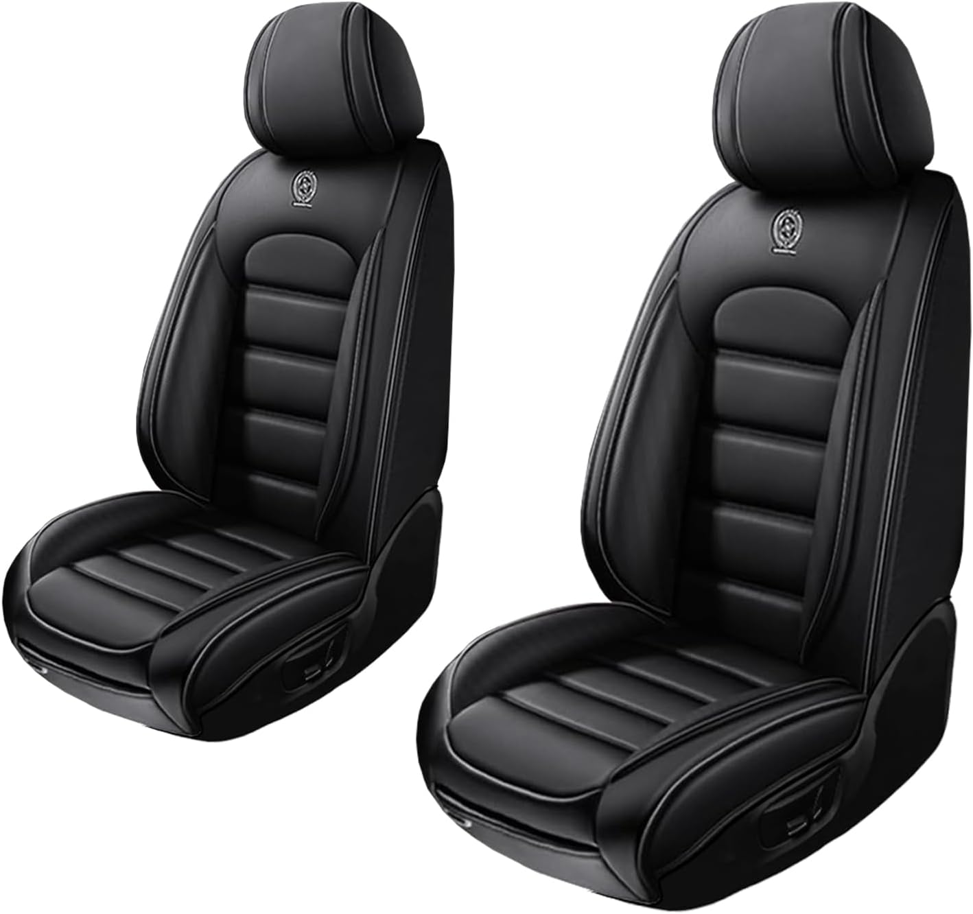 2 Seat Covers for Lexus UX 250h 2019-2024 Leather Car Seat Covers Waterproof Anti-Slip Soft Car Seat Protectors Premium Automotive Seat Covers with Airbag（Standard,Classic Black）