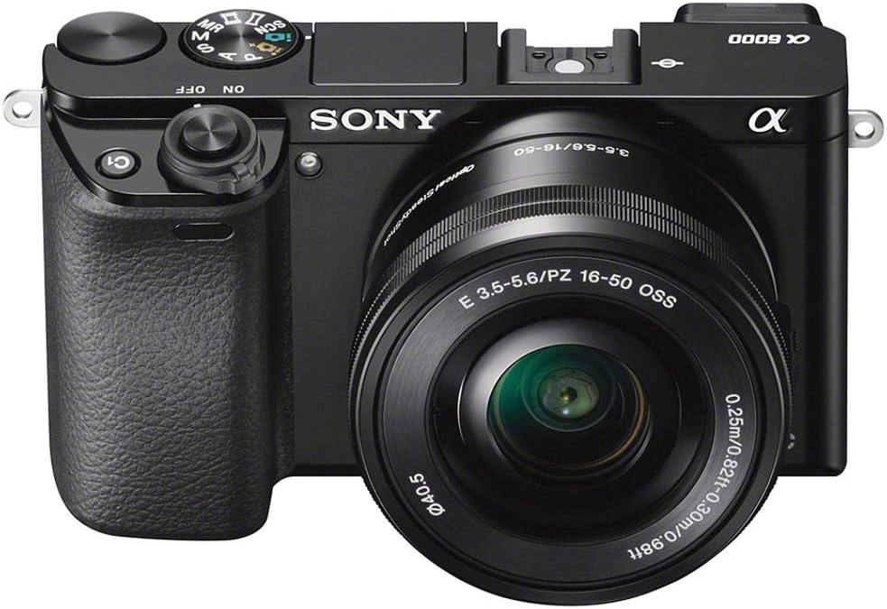 Sony Alpha a6000 Mirrorless Digital Camera 24.3MP SLR Camera with 3.0-Inch LCD (Black) w/16-50mm Power Zoom Lens