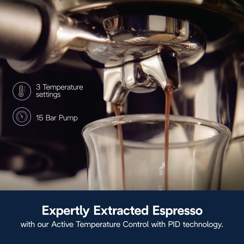 De'Longhi La Specialista Touch Espresso Machine with Grinder & Milk Frother – Cold Brew & Iced Coffee Maker, Burr Grinder, 10 Drink Presets, Compact Bean to Cup, Award-Winning Italian Design