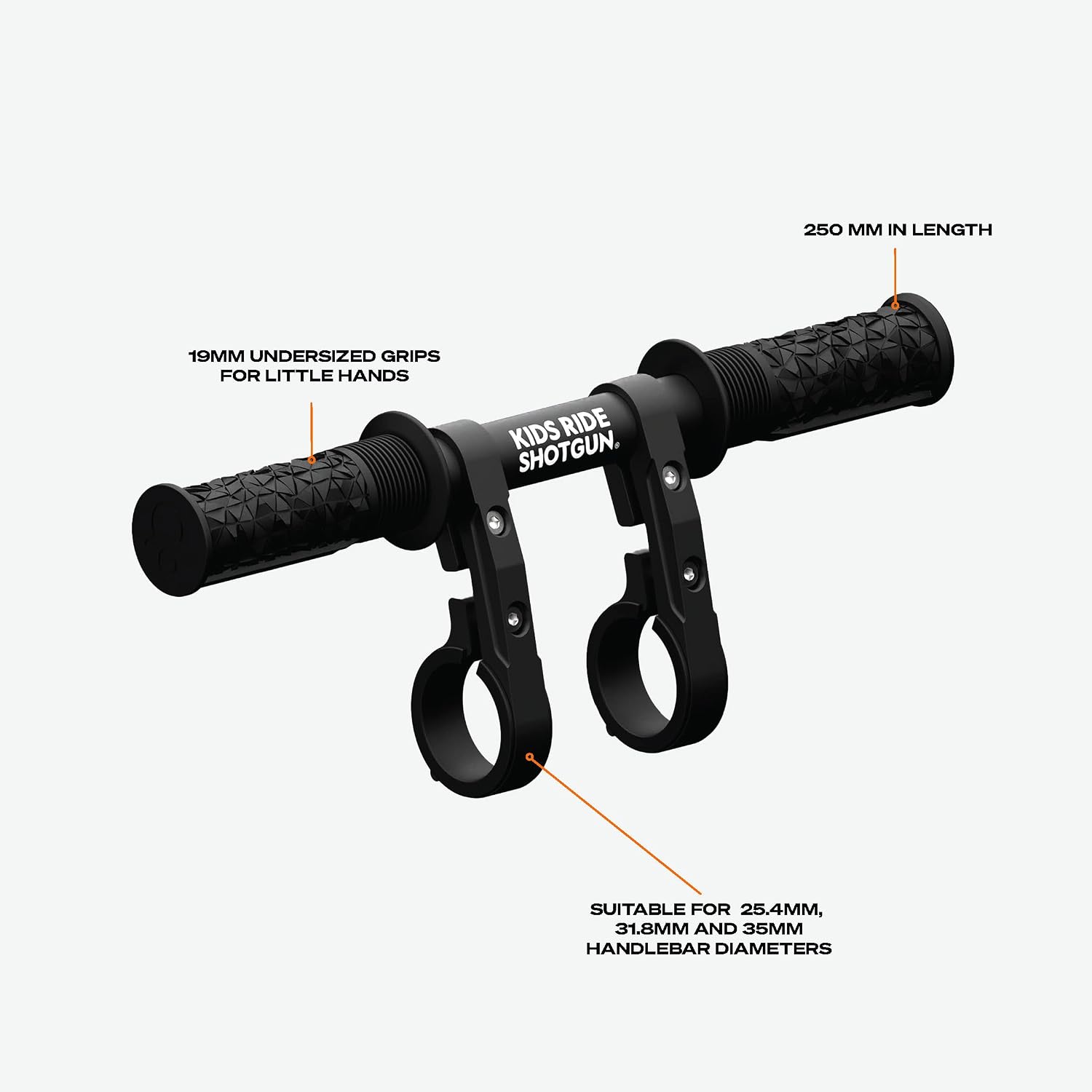 Kids Ride Shotgun - Child Bike Seat & Handlebar Combos - Front Mounted, for Children Aged 2~5 Years, Fits Most Adult Modern Mountain Bikes, Adjustable for Comfort