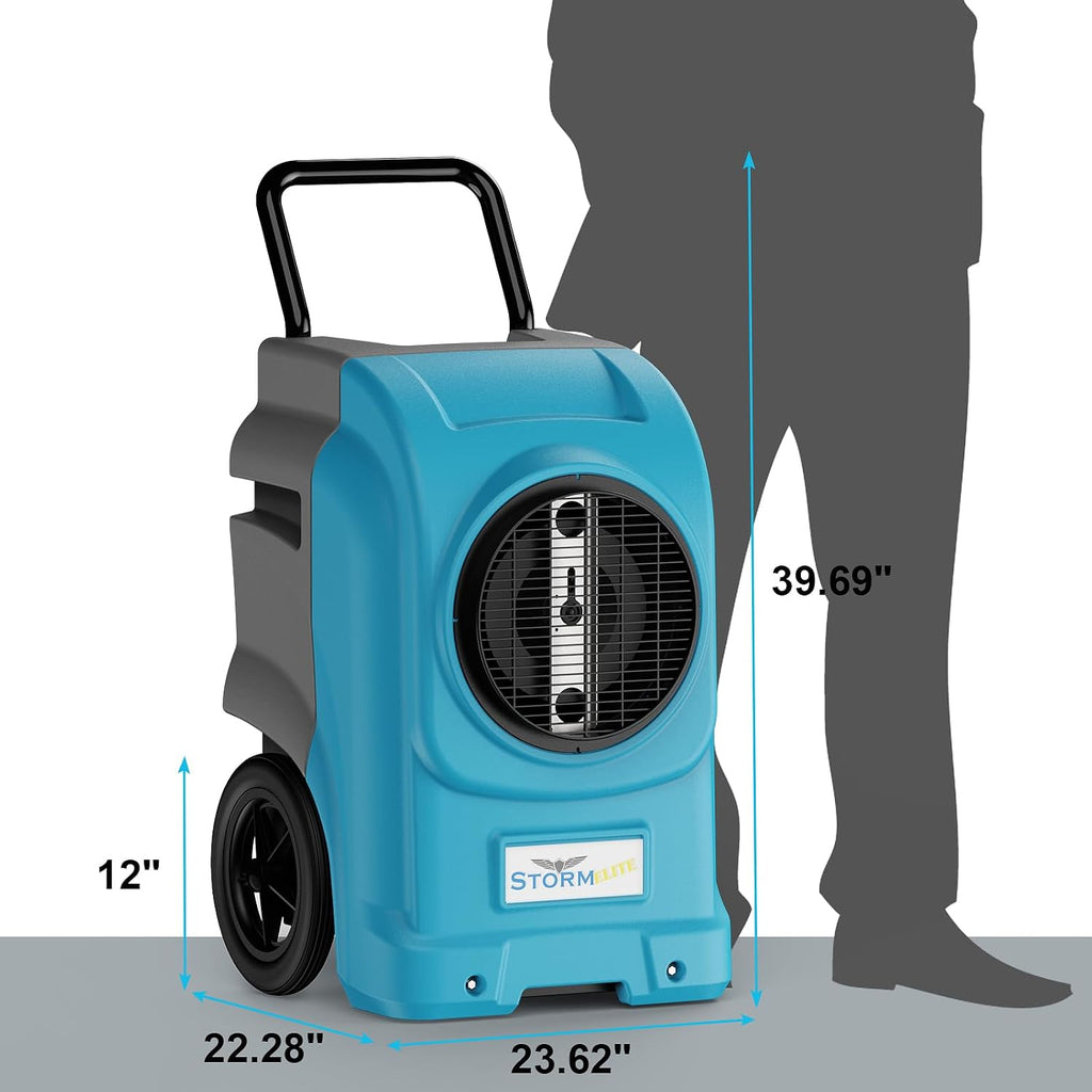 ALORAIR LGR Commercial Dehumidifier with Pump & Drain Hose, Portable Industrial Dehumidifiers with Wheels for Water Damage Restore, Basement, Garage, 5 Years Warranty