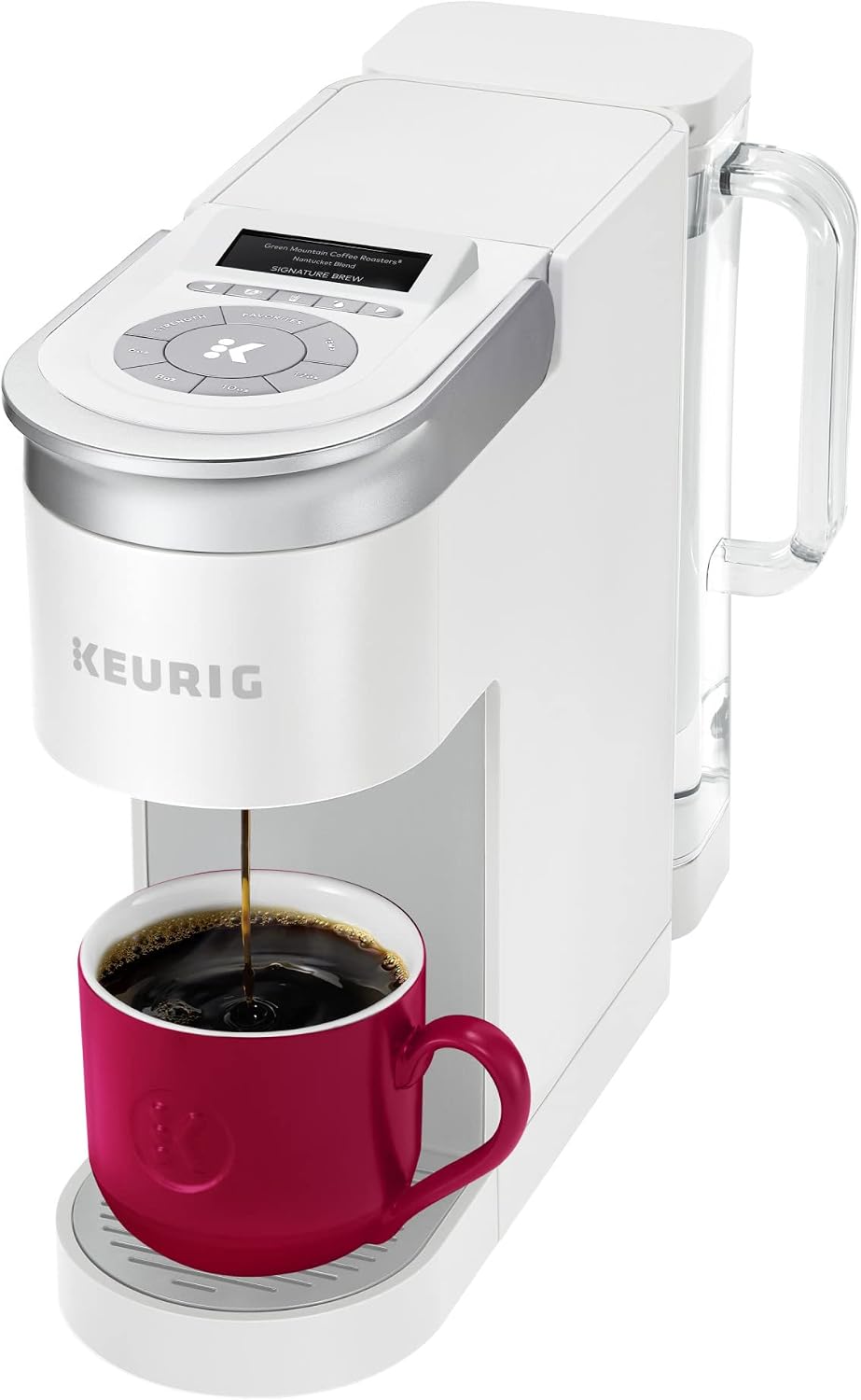 Keurig K-Supreme SMART Single Serve Coffee Maker With WiFi Compatibility, 4 Brew Sizes, And 66oz Removable Reservoir, Compatible with Alexa, White