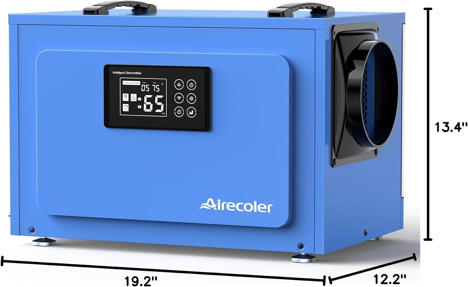 125 Pints Commercial Dehumidifier with Pump for Crawl Spaces & Basements with Drain Hose, Industrial Grade Water Damage Restoration for up to 6,000 sq ft, Auto Defrost, Memory Starting