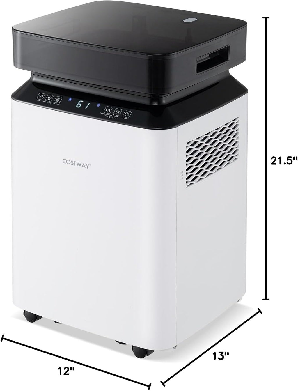 COSTWAY 90 Pints Dehumidifier with Pump