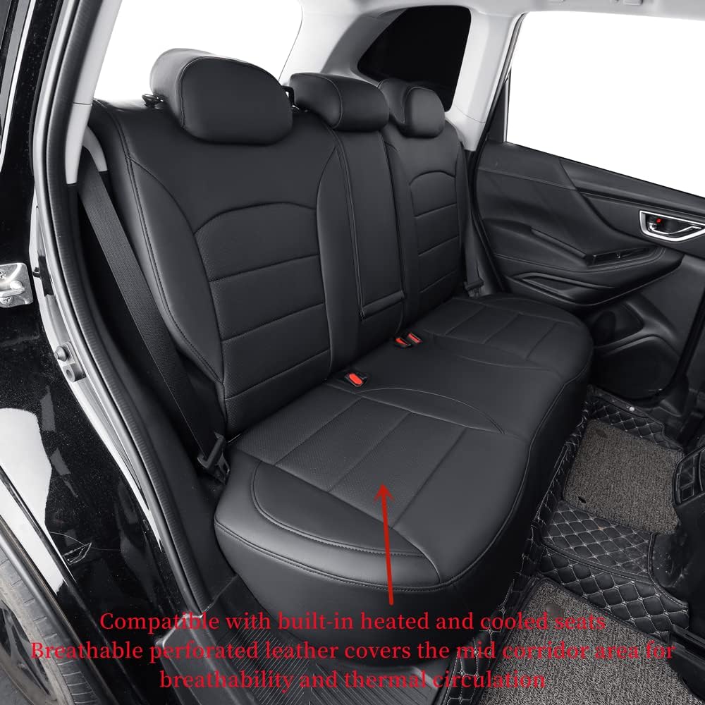 coverdream Custom Seat Covers Compatible with Select Hyundai Elantra ECO,SEL,SE,Value Edition 2017 2018 Models - Leatherette (Black,Full Set)