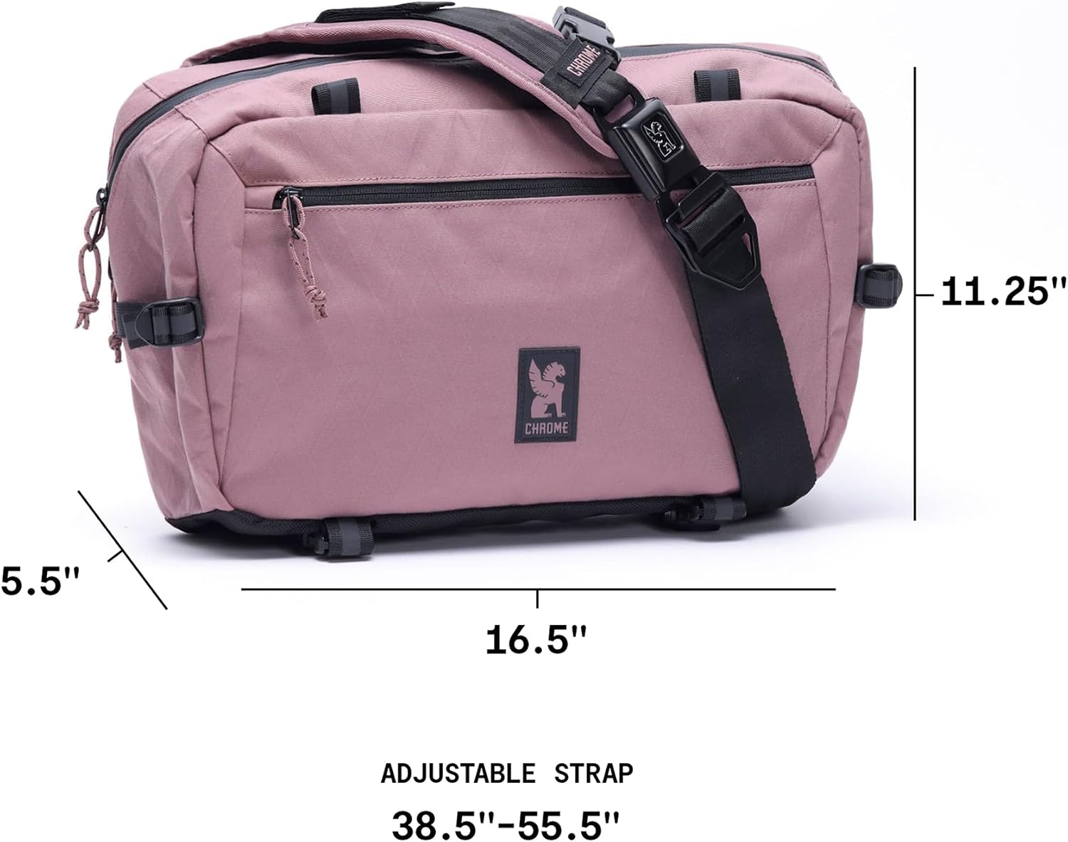 Chrome Industries Kadet Max Messenger Bag – Crossbody Sling Backpack for Men and Women w/Quick Release Buckle