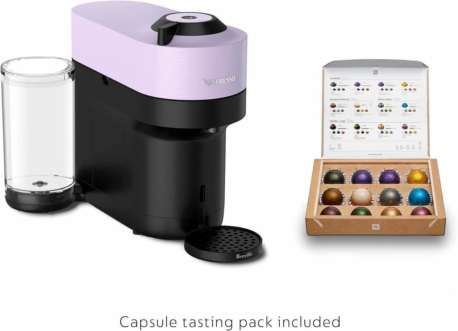Nespresso Vertuo Pop+ Bundle by Breville, Lilac