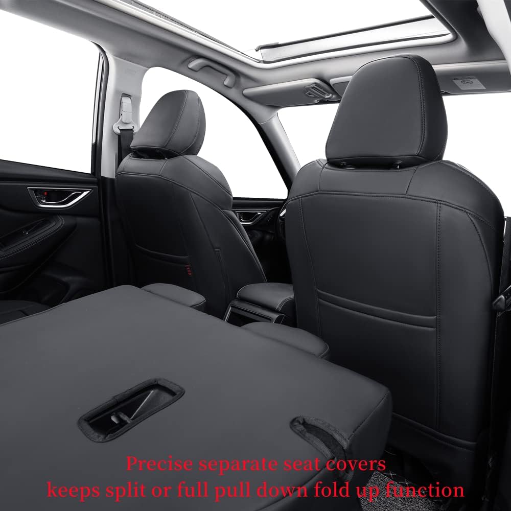 coverdream Custom Seat Covers Compatible with Select Hyundai Elantra ECO,SEL,SE,Value Edition 2017 2018 Models - Leatherette (Black,Full Set)