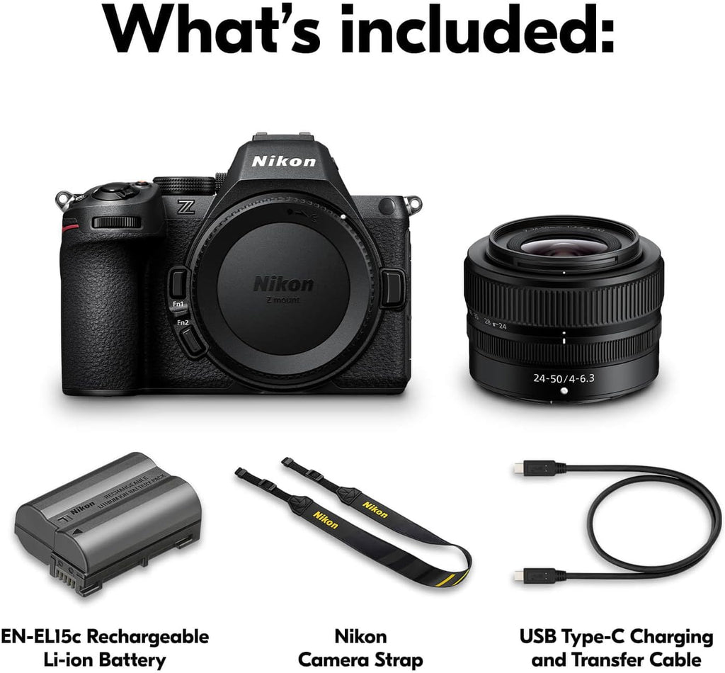 Nikon Z5 II with Wide-Angle Zoom Lens | Full-Frame mirrorless Stills/Video Camera with 24-50mm Zoom Lens | Nikon USA Model