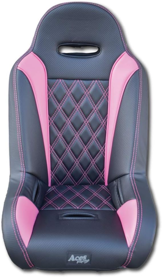 UTV Junior Pink Seat - Black 5 Point Harness (Fits Stock & Aftermarket Seats)
