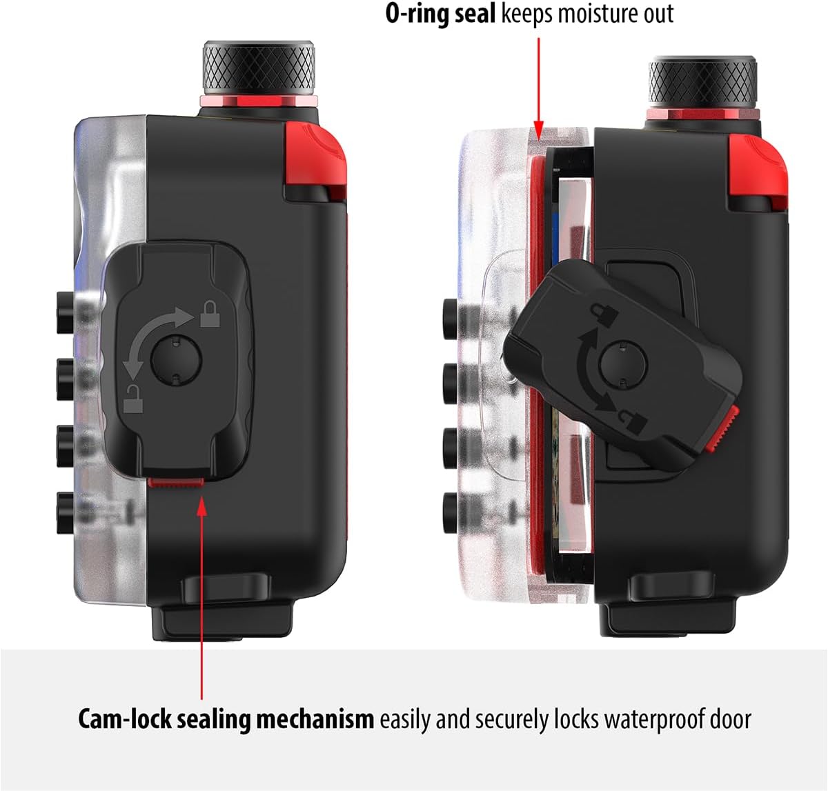 SeaLife SportDiver Ultra Underwater Smartphone Scuba Housing – Dive to 130', Waterproof Photography, Easy Camera Controls, with Leak Alarms, Fits Most Phones