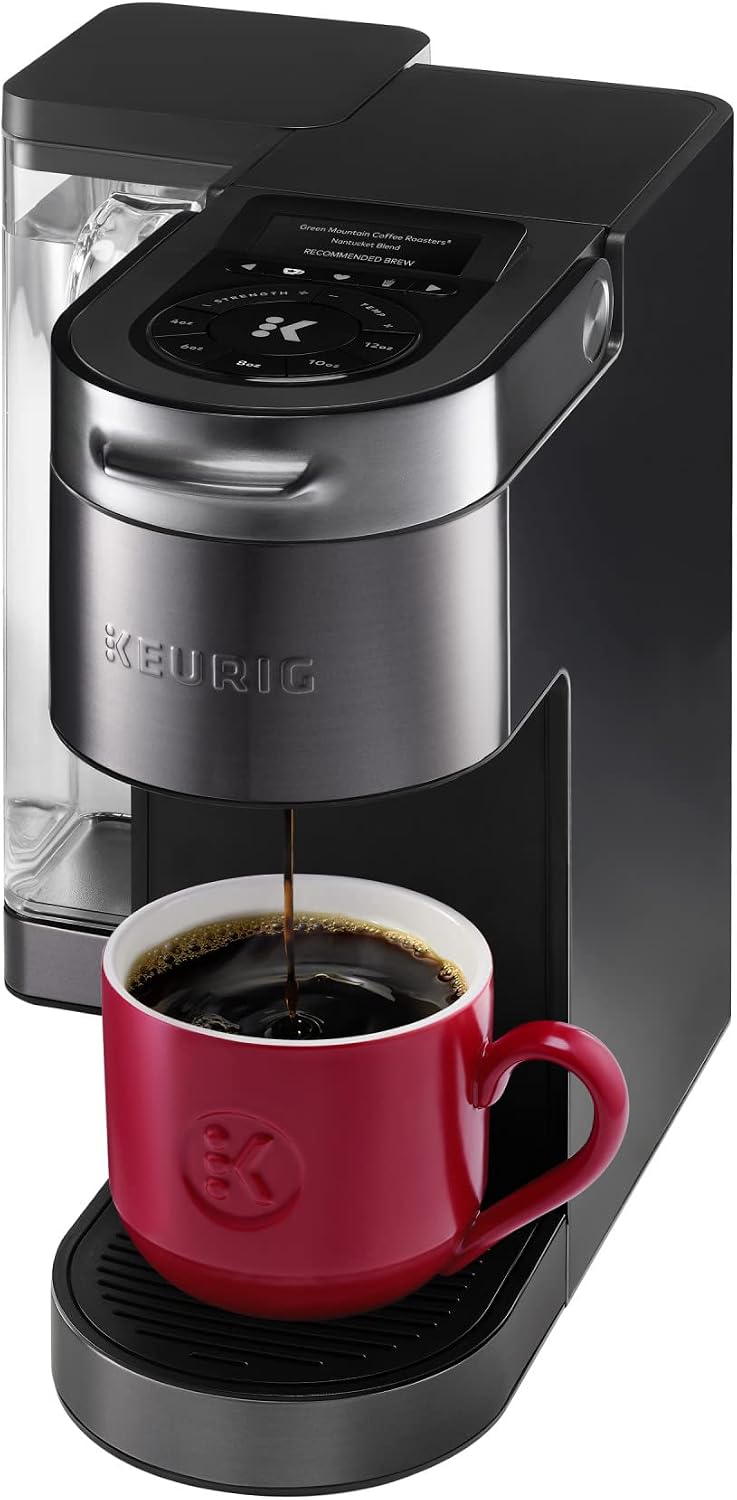 Keurig K-Supreme Plus SMART Coffee Maker, Single Serve K-Cup Pod Coffee Brewer, BREWID and MultiStream Technology, 78 Oz, Black