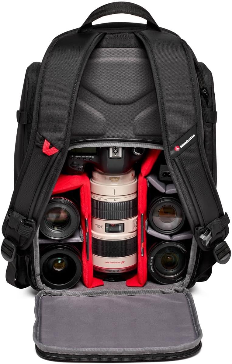 Manfrotto Advanced Befree III Professional Photography Backpack for Camera and Laptop, Bag for Reflex/Mirrorless Camera with Lenses, with Interchangeable Padded Dividers and Tripod Attachment