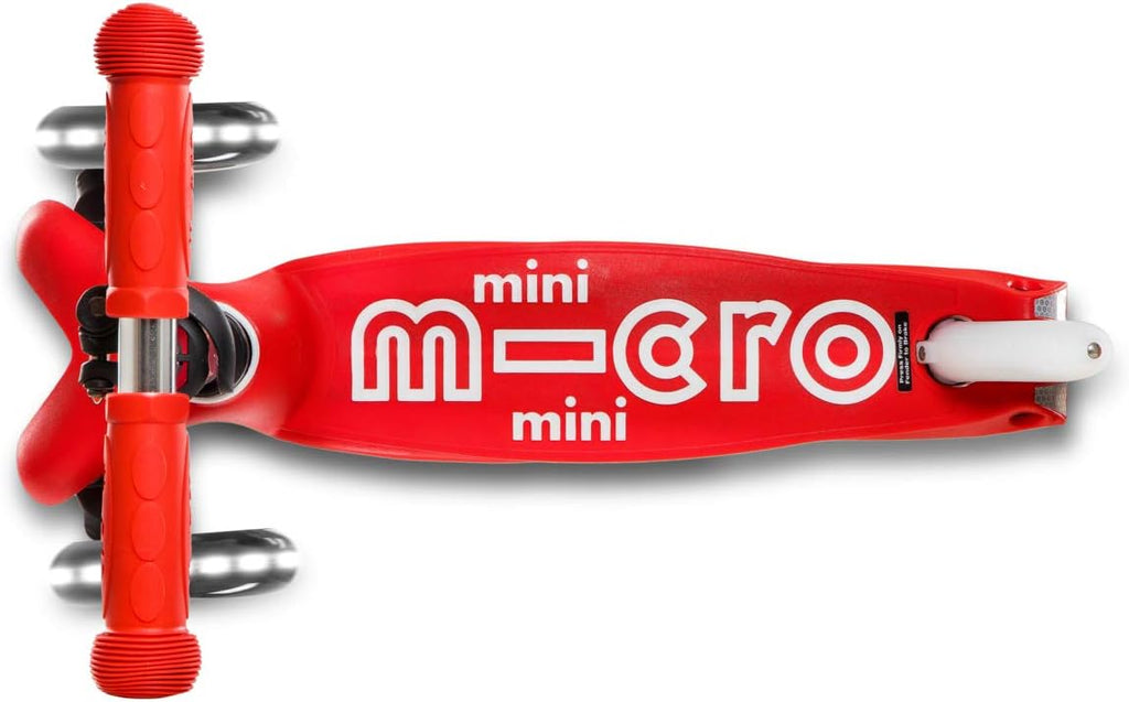 Micro Kickboard | Mini LED Kids Scooter for Ages 2-5 | Children up to 110 lbs | 3 Wheel Lean-to-Steer Design | Adjustable T Bar | Smooth Ride, Motion Activated PU LED Wheels | Swiss Design