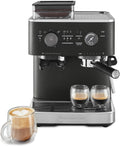 KitchenAid Semi Automatic Espresso Machine with Burr Grinder, 2.5L, Cast Iron Black, KES6551BK