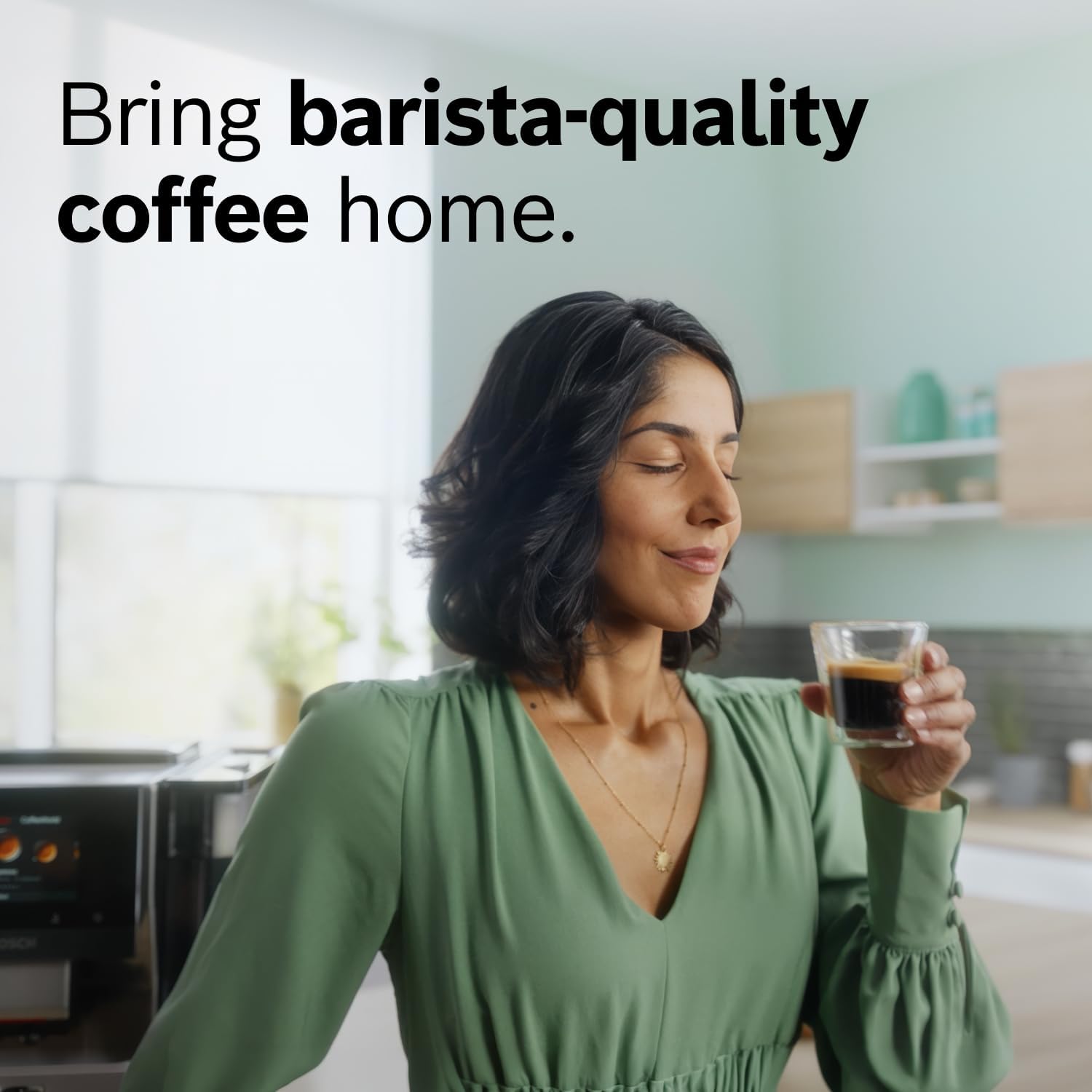 Bosch Fully Automatic Coffee and Espresso Machine - 36 Drinks, Double Cup Barista Style Super Coffee Maker - Touchscreen, Large Bean Capacity - Easy Clean, Maintenance - Stainless Steel - TQU60703