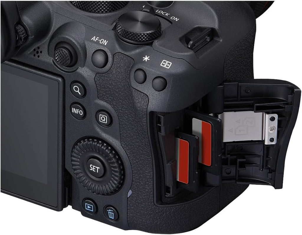Canon EOS R6 Mark II Mirrorless Camera (Body Only), Full-Frame Camera, 24.2 Megapixel CMOS Sensor, Photo and Video Capabilities, Black