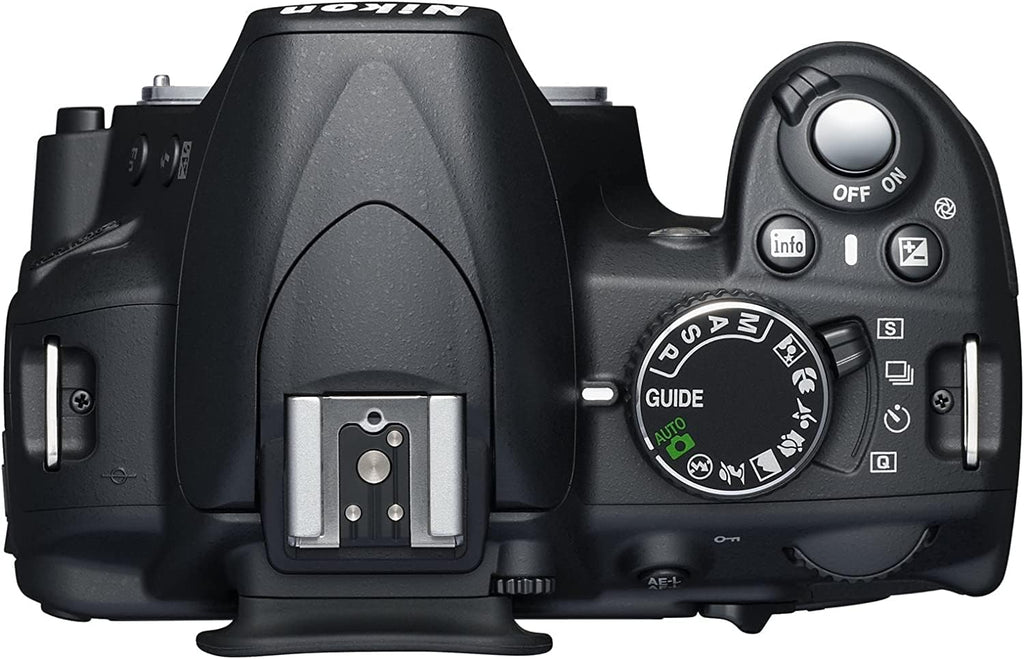 Nikon D3100 14.2MP DX-Format DSLR Digital Camera (Body Only) (25470B) - (Black) - (Renewed)