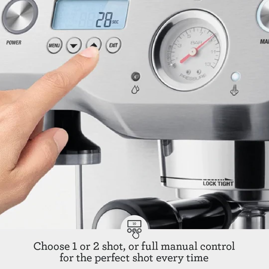Breville Dual Boiler Espresso Machine BES920XL, Brushed Stainless Steel