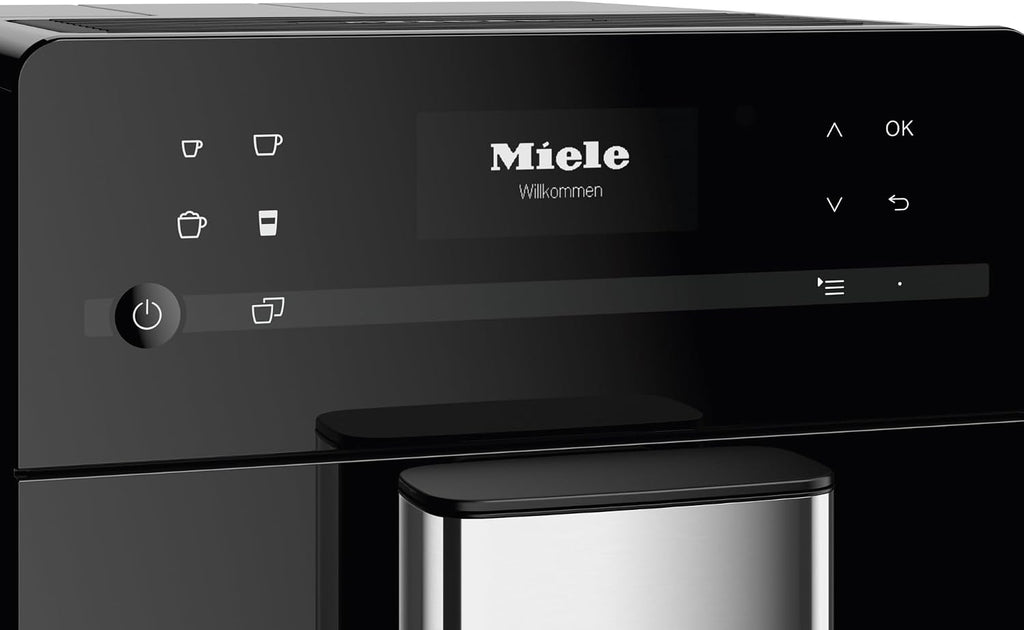 Miele CM 5310 Silence Automatic Coffee Maker - With OneTouch for Two, AromaticSystem, Individual Profile Settings, and Cleaning Programs, in Obsidian Black