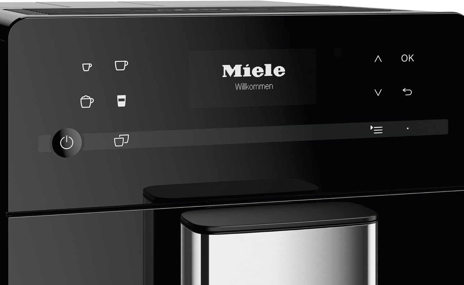 Miele CM 5310 Silence Automatic Coffee Maker - With OneTouch for Two, AromaticSystem, Individual Profile Settings, and Cleaning Programs, in Obsidian Black