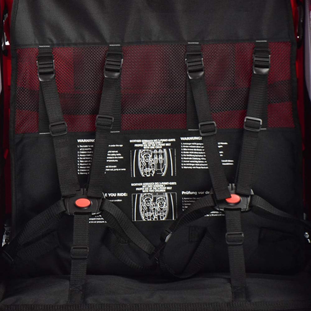 Veelar Bike Trailer & Stroller 2 in 1 Double Seat for Toddlers, Kids, Child Bicycle Carrier Jogger