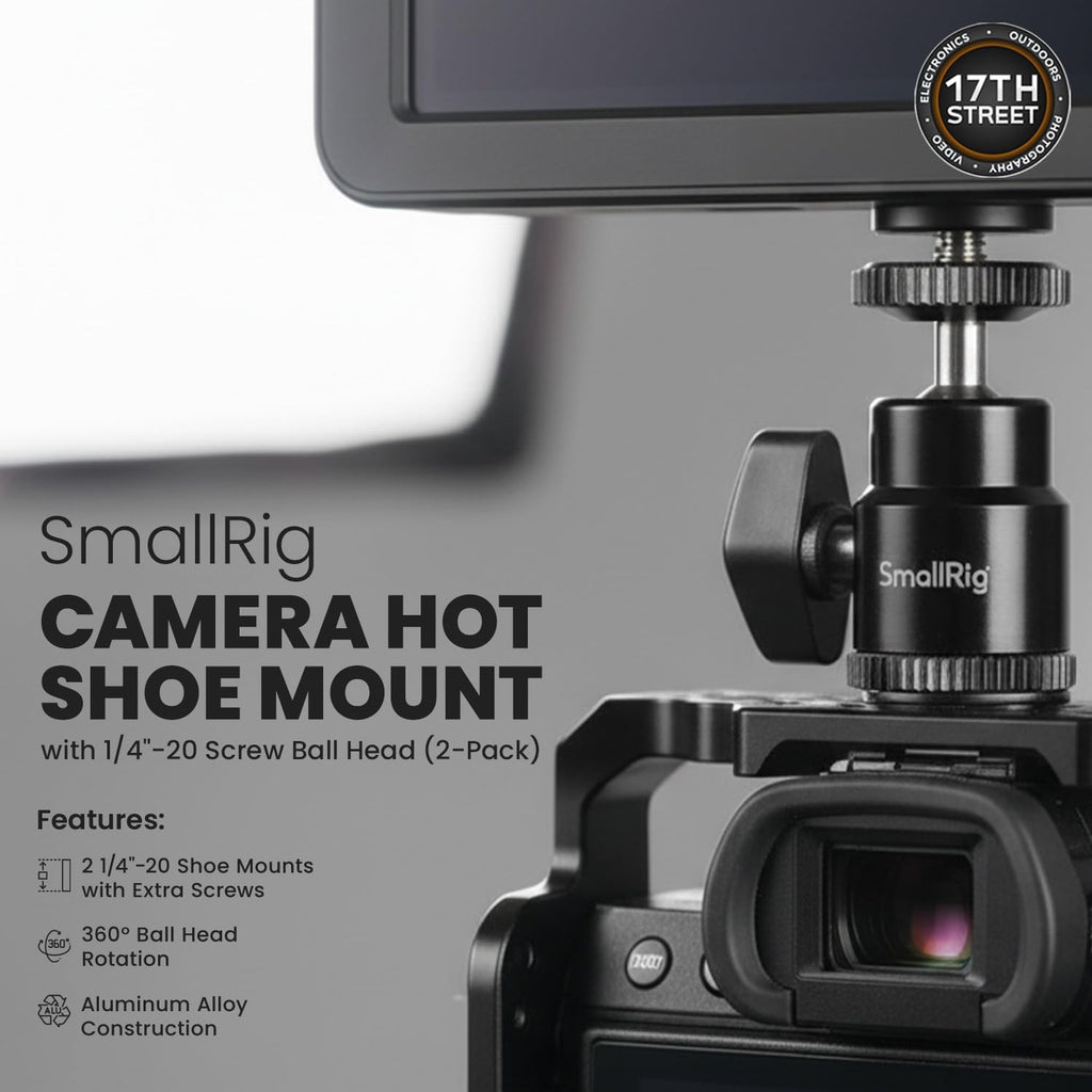 Atomos Shinobi II 5.2' HDMI Camera Monitor with HDR Touchscreen Display | Lightweight Monitor for Photography with Battery, Charger and Camera Hot Shoe Mount Advanced Bundle Set