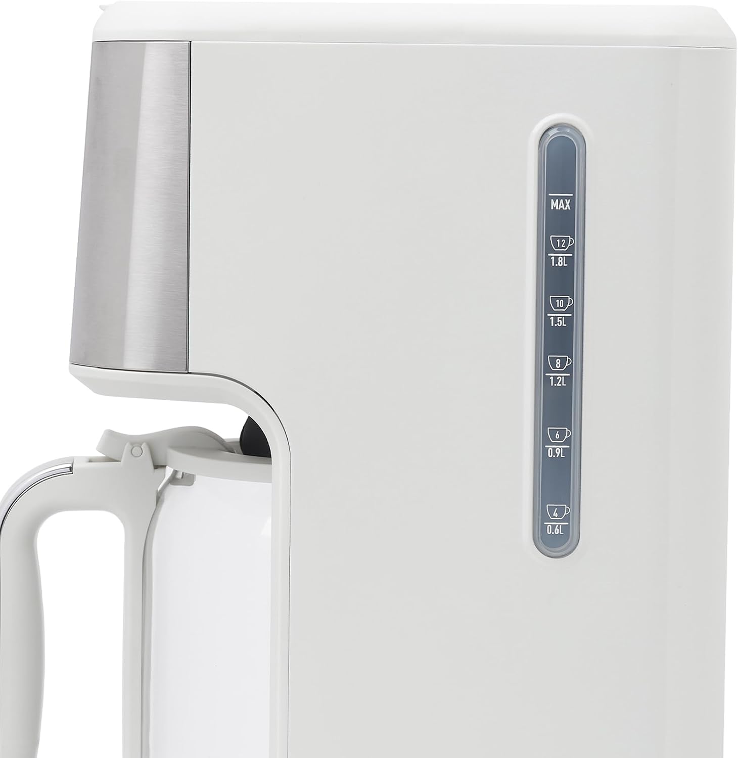 HADEN Generous Brew 14 Cup Coffee Maker with 120 Minute Keep Warm, Delay Brew, Adjustable Strength, Programmable Clock, and Anti Drip, Ivory/Chrome