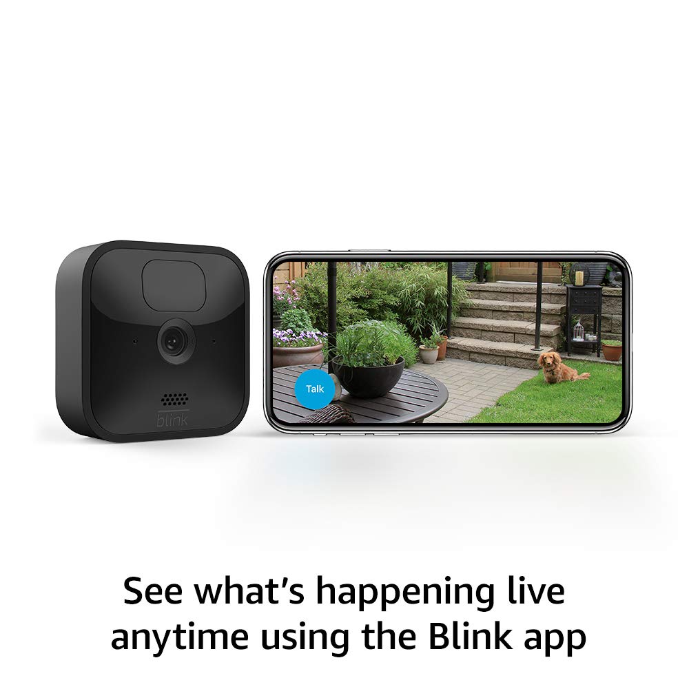 Like-New Blink Outdoor (3rd Gen) - wireless, weather-resistant HD security camera, two-year battery life, motion detection, set up in minutes – 2 camera system