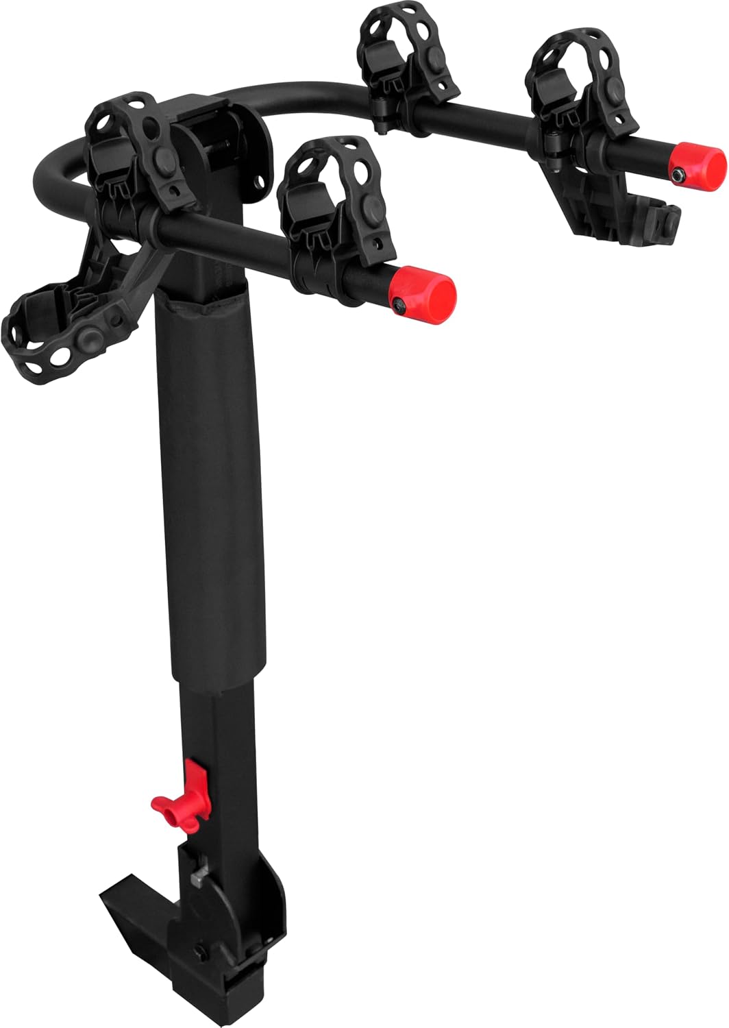 Retrospec Lenox 2-5 Bike Rack Hitch for Car, Truck, SUV - 2in Hitch Mount with Foldable Steel Frame, Anti-Rattle Adapter & Tie Down Straps