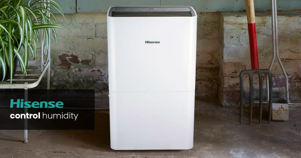 Hisense 50-Pint Capacity, 4500 sq. ft. Coverage, 3-Speed Dehumidifier 48 dB(A) sound level, Washable Filter - DH5024K1W